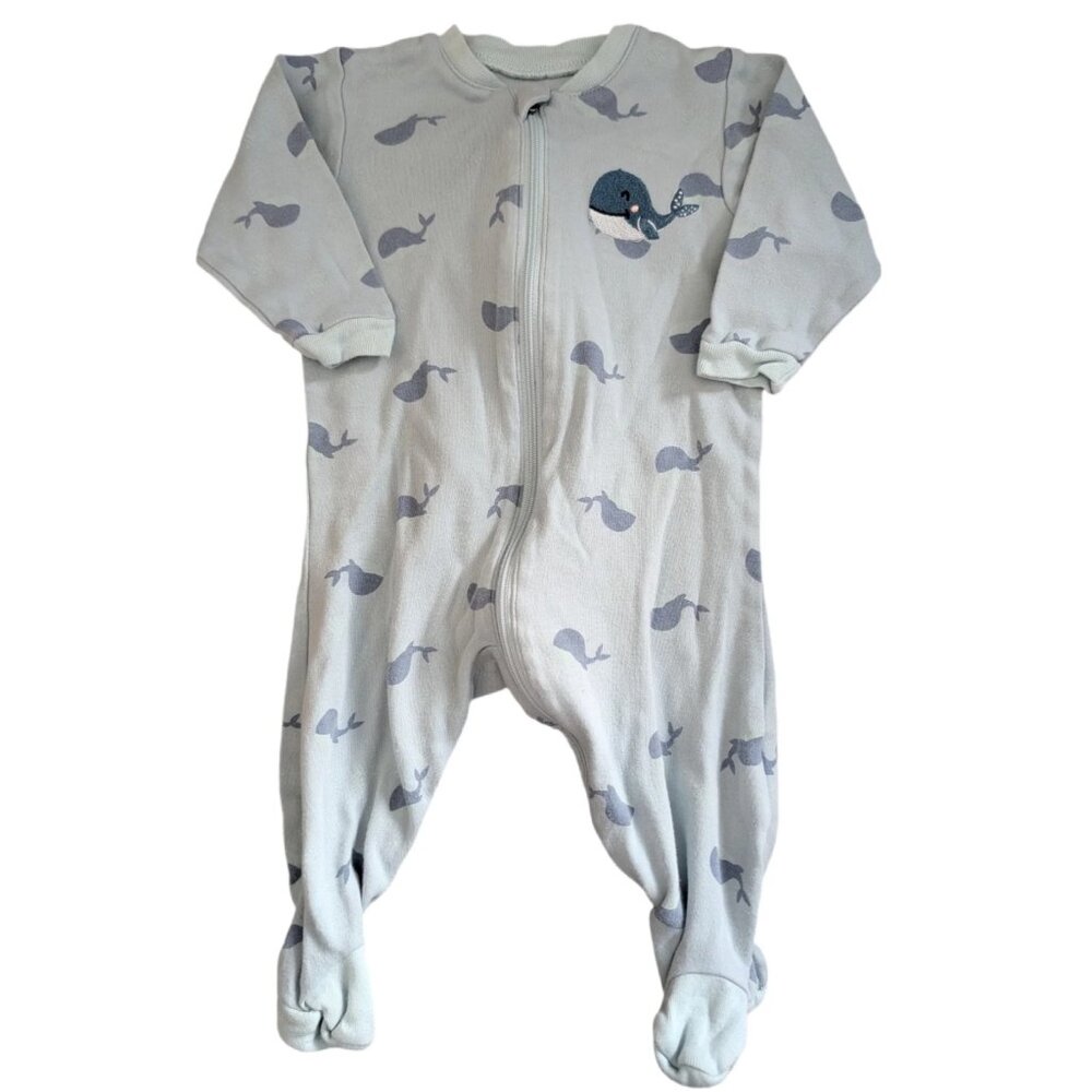 Tuffy Blue Whale Embroidered Sleeper 3m